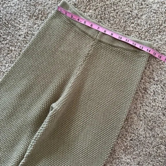 Free People Beach Hailee Sweater Wide Leg Pants in Dried Moss size Small - Picture 8 of 12